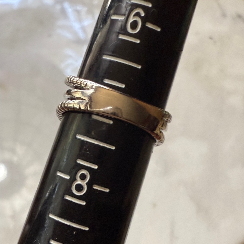 Silver Ring With Deep Blue Gemstone - image 3